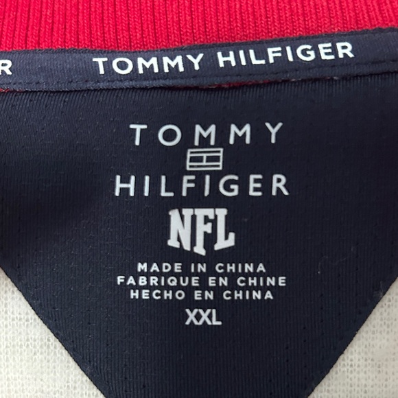 Tommy Hilfiger Red and Cream Sherpa 49ers Pullover - Picture 2 of 7